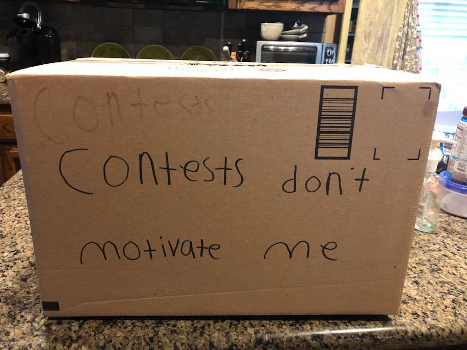 “Contests don’t motivate me.”